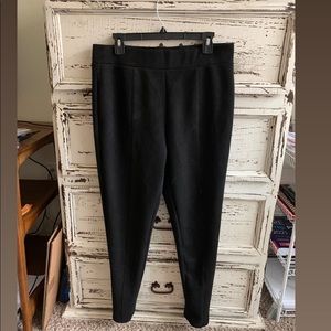 Faux suede pants with elastic waistband NWOT